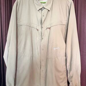 Simms Men's Light Tan Shirt Jacket